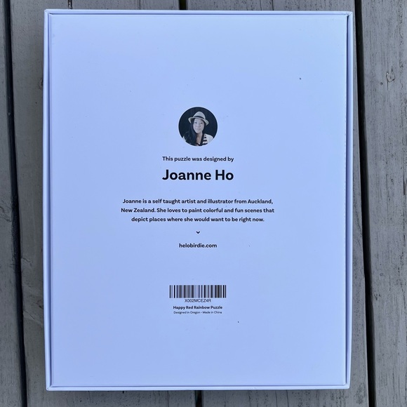 BetterCo. Joanne Ho Happy Red Rainbow 1000 Piece Jigsaw Puzzle - Picture 3 of 3